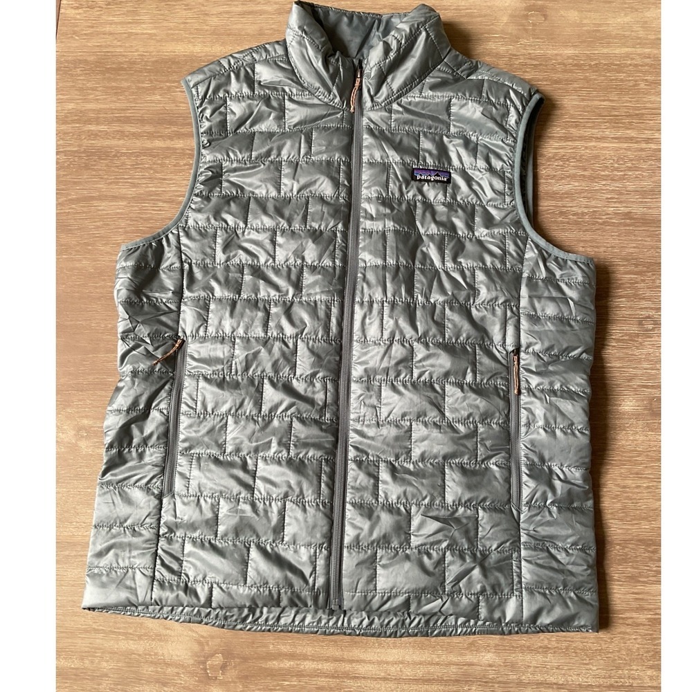 Patagonia Nano Puff Vest Forge Grey Large New Without Tags - Picture 2 of 4